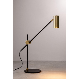 Nowoczesna lampa biurkowa spot Octa mosiadz